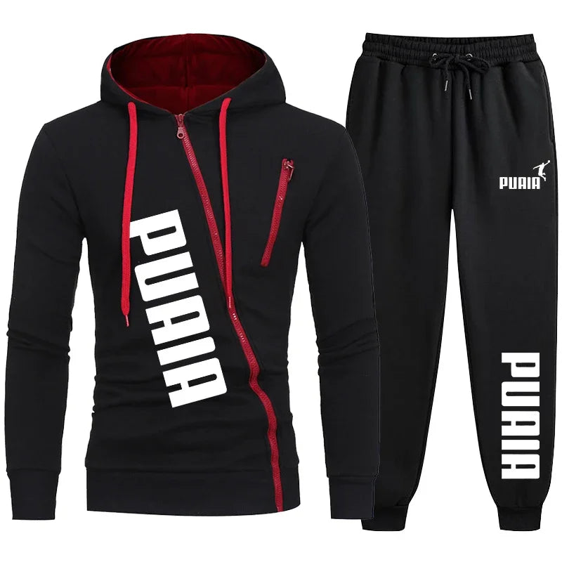 Men’s Two-Piece Tracksuit | Sweatshirt & Pants Sports Set | Autumn Casual Fashion Suit