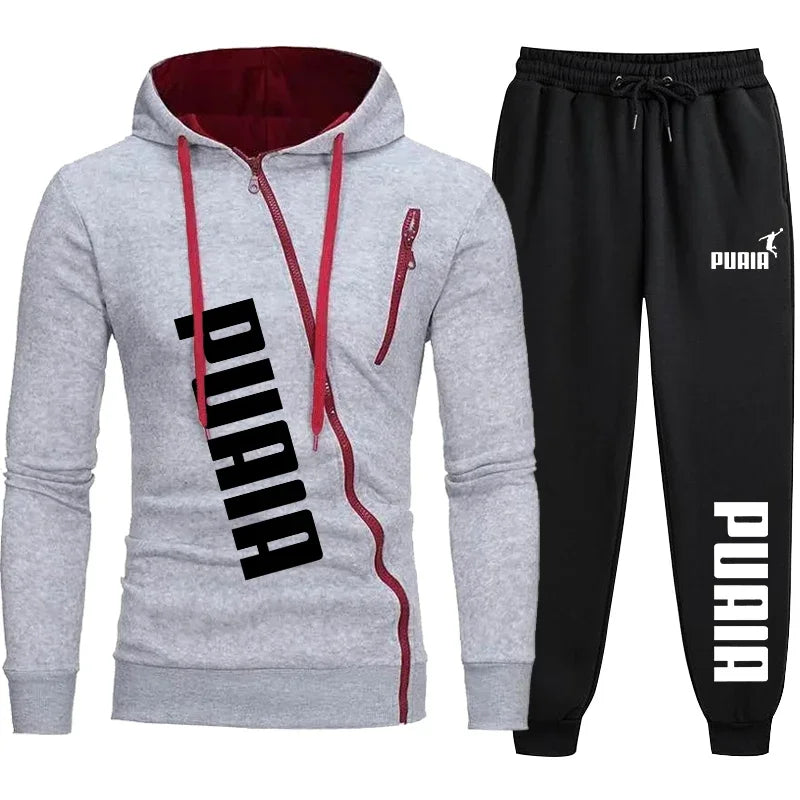 Men’s Two-Piece Tracksuit | Sweatshirt & Pants Sports Set | Autumn Casual Fashion Suit