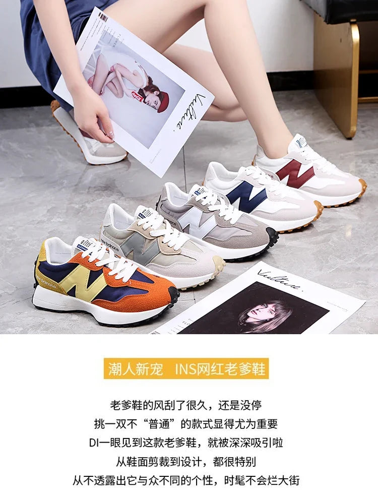 New Style NB Women’s Thick-Soled Dad Sneakers | Summer Breathable Comfortable Casual Shoes for Women