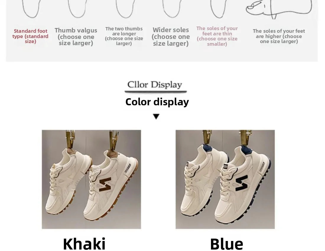 2025 New Style Women’s Sneakers – Lightweight Soft-Soled Non-Slip Casual Running Shoes for Autumn Students & Trendy Fashion