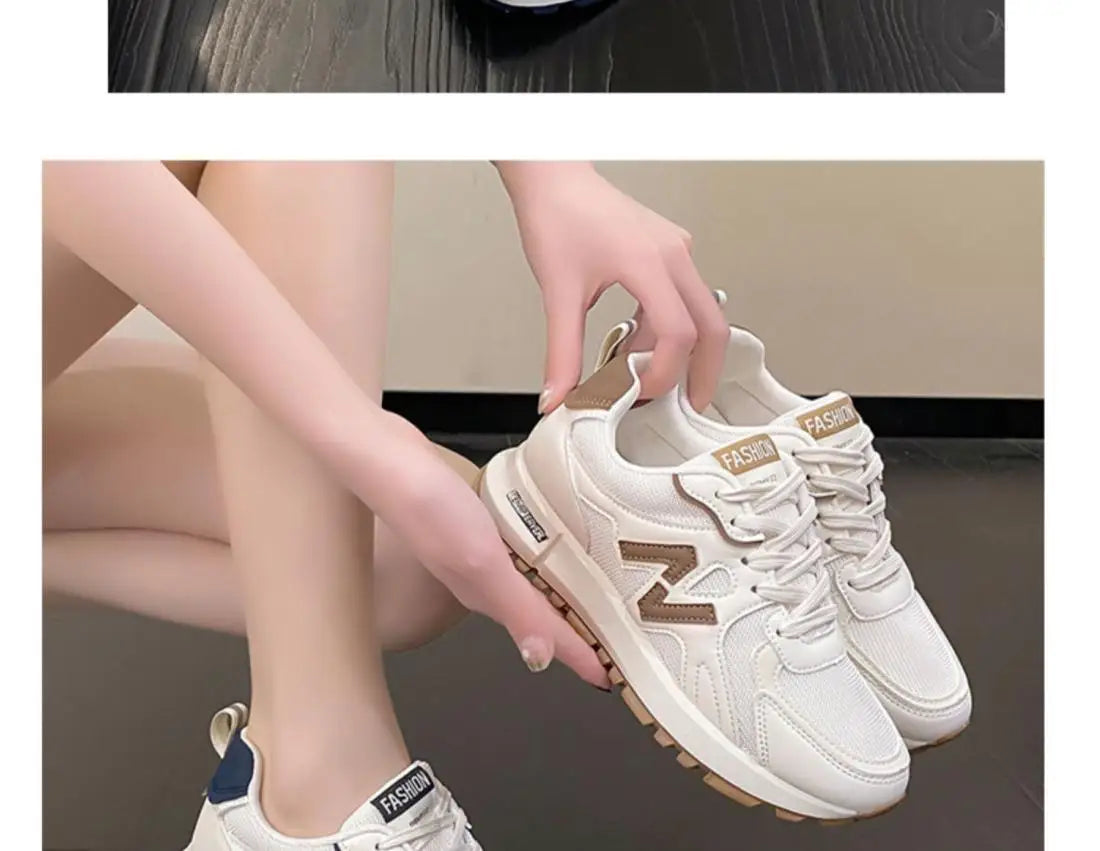2025 New Style Women’s Sneakers – Lightweight Soft-Soled Non-Slip Casual Running Shoes for Autumn Students & Trendy Fashion