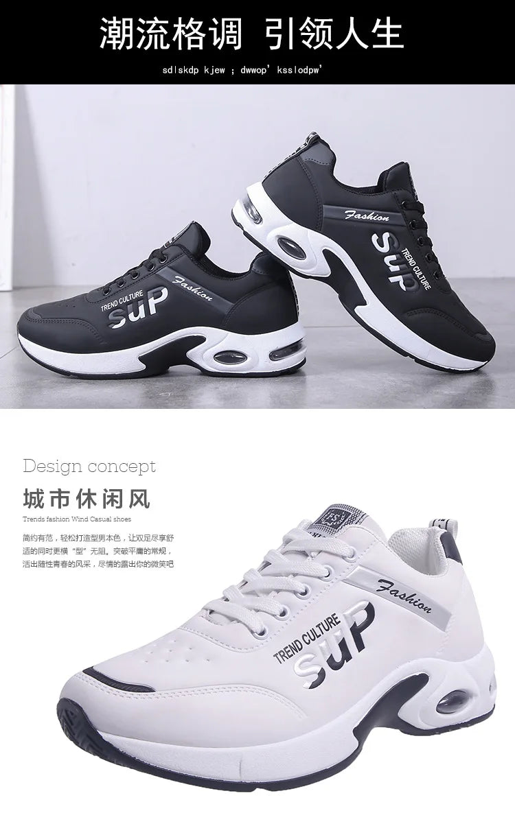 2025 Men’s Sports Shoes | Autumn Winter Korean Edition Trend | Waterproof Running, Tennis & Basketball Sneakers | Durable Shock Absorbing Casual Shoes