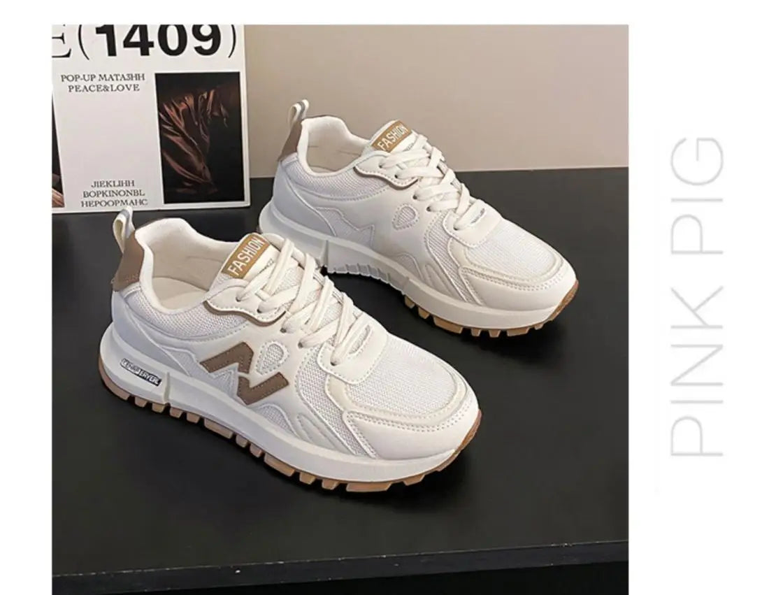 2025 New Style Women’s Sneakers – Lightweight Soft-Soled Non-Slip Casual Running Shoes for Autumn Students & Trendy Fashion