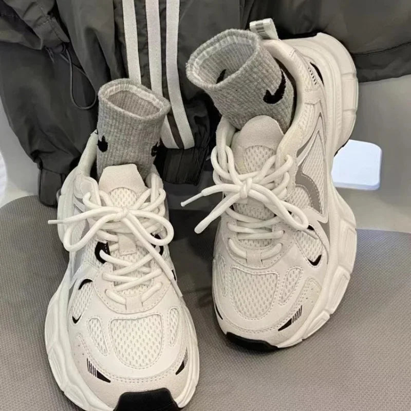 2025 Women’s Mesh Breathable Running Shoes | Casual Sports Sneakers | Lightweight Fitness & Walking Vulcanized Shoes