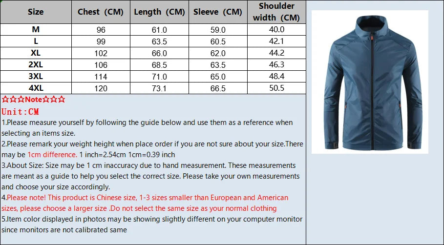 Men's Breathable Sports Waterproof Jacket – Summer UV Protection Outdoor Fishing Skin Clothing