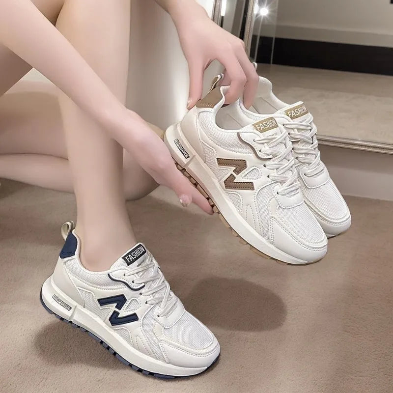 2025 New Style Women’s Sneakers – Lightweight Soft-Soled Non-Slip Casual Running Shoes for Autumn Students & Trendy Fashion