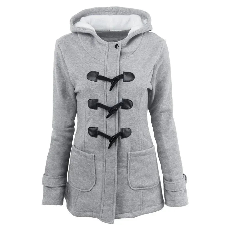 Women Basic Jacket 2025 | Autumn Casual Hooded Zipper Overcoat | Ladies Outwear Coat Casaco Feminino