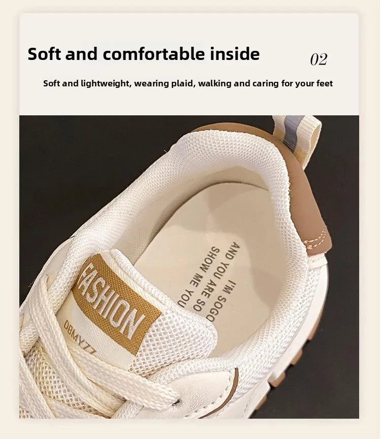 2025 New Style Women’s Sneakers – Lightweight Soft-Soled Non-Slip Casual Running Shoes for Autumn Students & Trendy Fashion