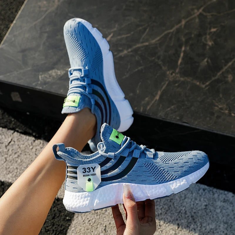 Men’s Casual Mesh Sneakers | Lightweight Breathable Running Shoes | Summer Outdoor Walking & Jogging Sports Footwear