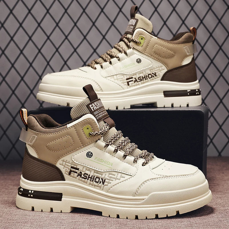 Men Casual Vulcanized Sneakers | Autumn Outdoor Walking Sport Shoes | Soft Sole Comfortable Male Fashion Boot Shoes