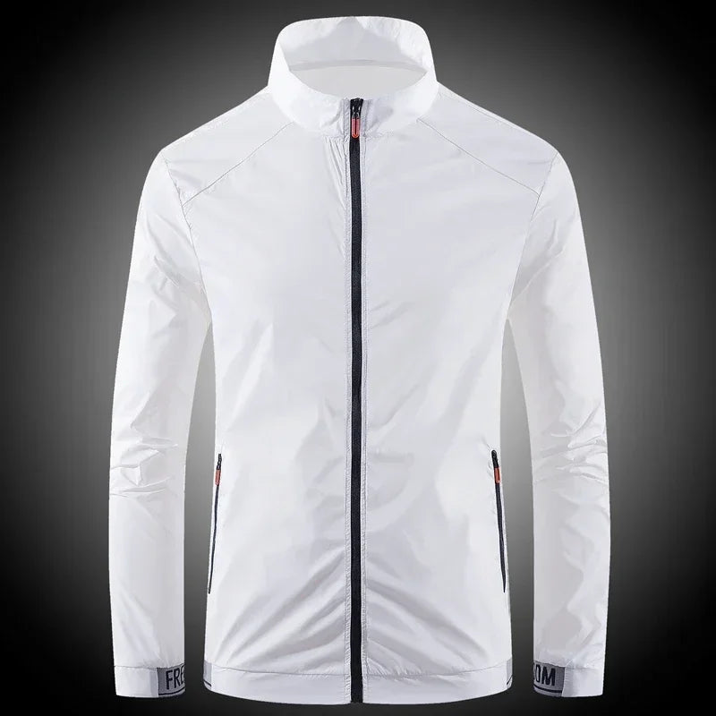 Men's Breathable Sports Waterproof Jacket – Summer UV Protection Outdoor Fishing Skin Clothing