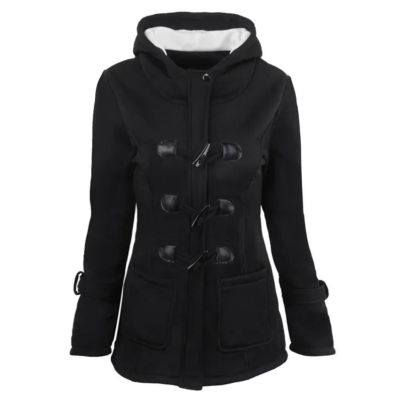 Women Basic Jacket 2025 | Autumn Casual Hooded Zipper Overcoat | Ladies Outwear Coat Casaco Feminino