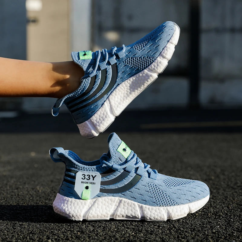 Men’s Casual Mesh Sneakers | Lightweight Breathable Running Shoes | Summer Outdoor Walking & Jogging Sports Footwear