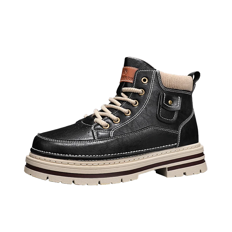 Men’s Casual Boots | High Top Sports-Inspired Ankle Boots | Outdoor Anti-Slip Thick Sole Shoes