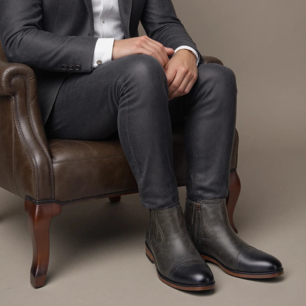 Men’s Leather Boots – Comfortable & Fashionable Brand Footwear