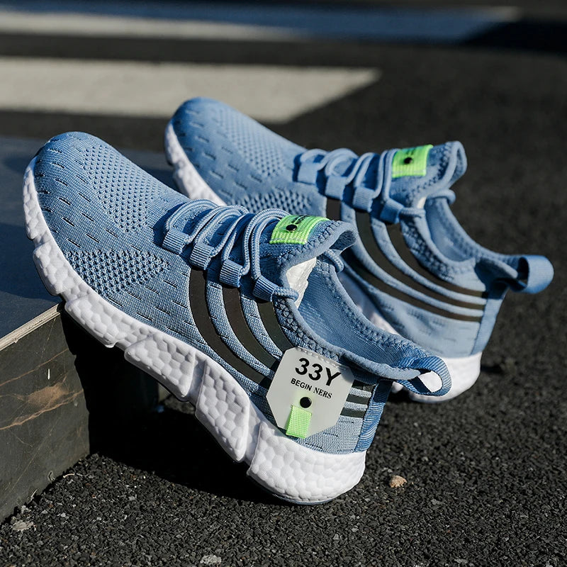 Men’s Casual Mesh Sneakers | Lightweight Breathable Running Shoes | Summer Outdoor Walking & Jogging Sports Footwear