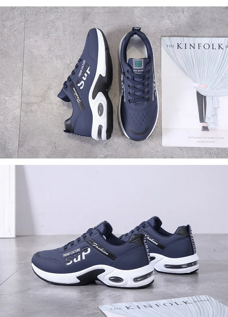 2025 Men’s Sports Shoes | Autumn Winter Korean Edition Trend | Waterproof Running, Tennis & Basketball Sneakers | Durable Shock Absorbing Casual Shoes