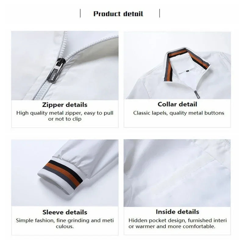 High-End Embroidered CAMEL Men's Zippered Jacket – Spring & Autumn Casual Outdoor Sportswear