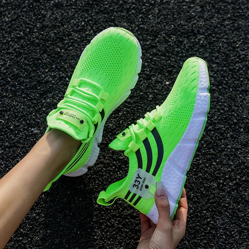 Men’s Casual Mesh Sneakers | Lightweight Breathable Running Shoes | Summer Outdoor Walking & Jogging Sports Footwear