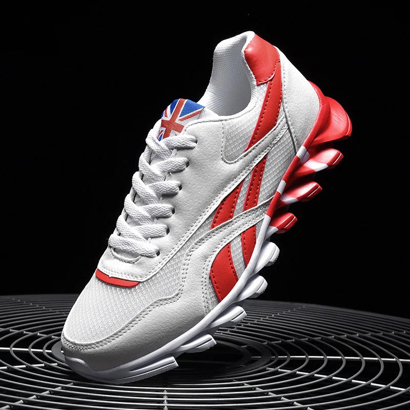 2025 Men's and Women's Fashion Blade Breathable Knitted Casual Shoes – Sports Running & Anti-Slip Tennis Shoes