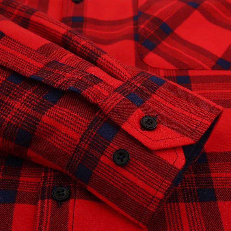 Plaid Fleece Shirt Jacket – Men’s Warm Flannel Overshirts (American Sizing, S–XXXL)