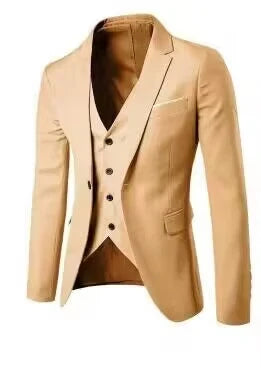 Men's Blazer Single Button Cardigan Full Sleeve Slim Fit Turn Down Collar Top Blazer Solid Smart Casual Outwear – Spring 2025