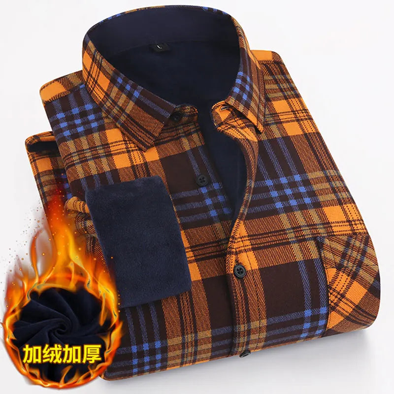 Plaid Fleece Shirt Jacket – Men’s Warm Flannel Overshirts (American Sizing, S–XXXL)