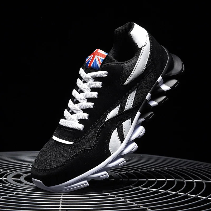 2025 Men's and Women's Fashion Blade Breathable Knitted Casual Shoes – Sports Running & Anti-Slip Tennis Shoes