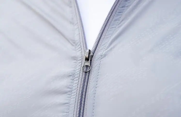 Men’s 3XL–11XL Lightweight Sun Protection Jacket – Summer Quick-Dry Outdoor Windbreaker, UV-Blocking Breathable Coat