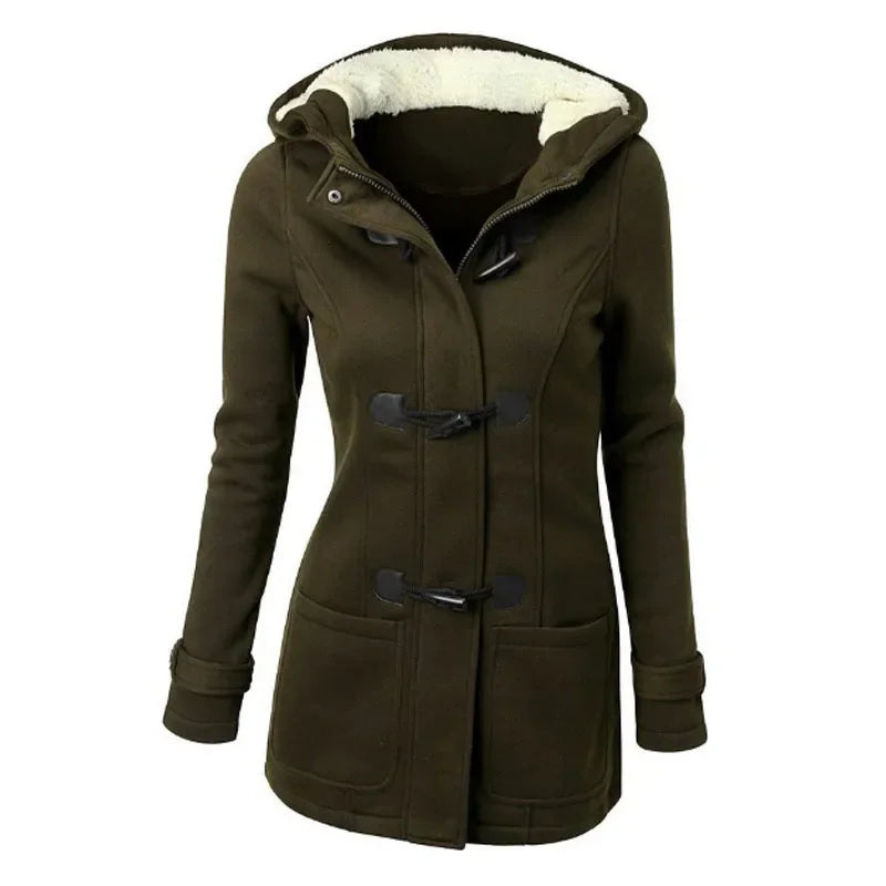 Women Basic Jacket 2025 | Autumn Casual Hooded Zipper Overcoat | Ladies Outwear Coat Casaco Feminino