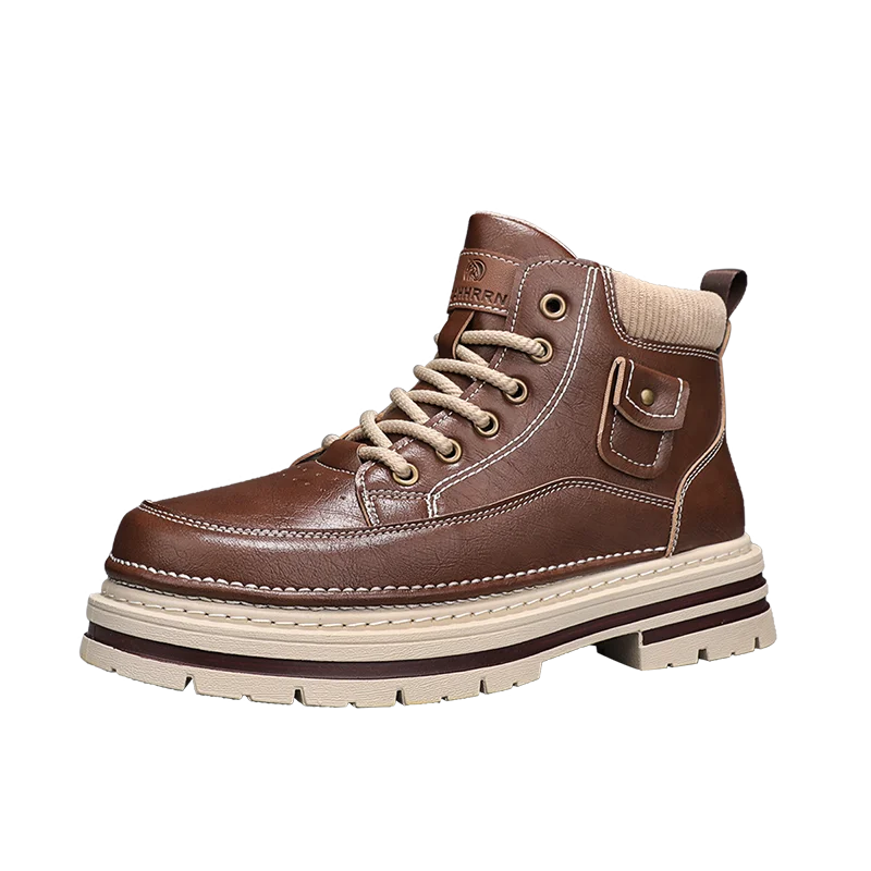 Men’s Casual Boots | High Top Sports-Inspired Ankle Boots | Outdoor Anti-Slip Thick Sole Shoes