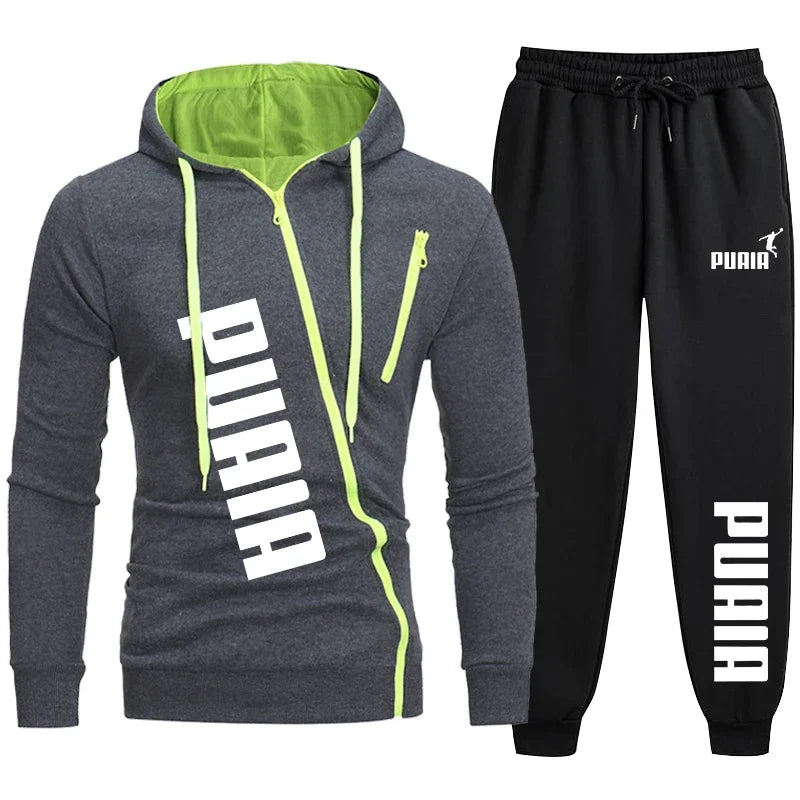Men’s Two-Piece Tracksuit | Sweatshirt & Pants Sports Set | Autumn Casual Fashion Suit