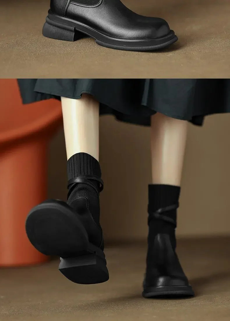 Winter & Spring Women’s Elastic Ankle Booties – High-Quality Short Boots on Sale