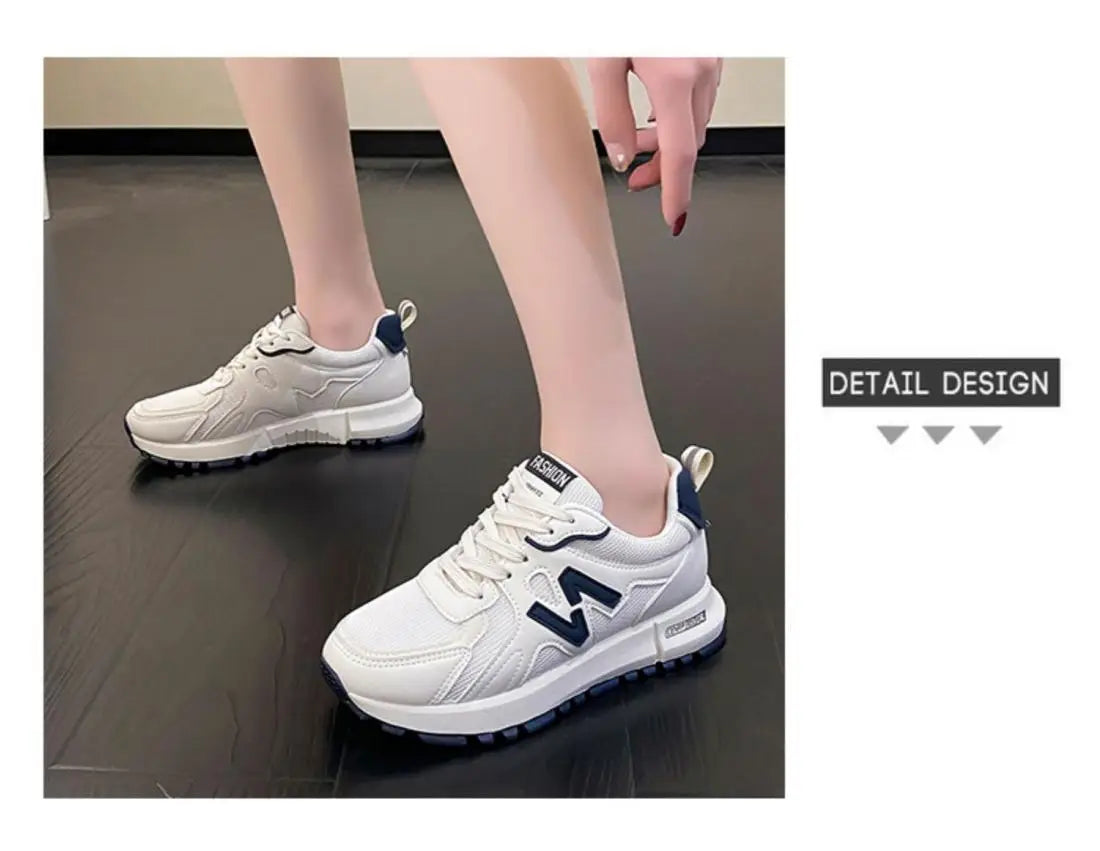 2025 New Style Women’s Sneakers – Lightweight Soft-Soled Non-Slip Casual Running Shoes for Autumn Students & Trendy Fashion