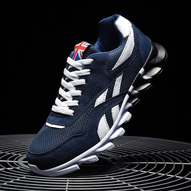 2025 Men's and Women's Fashion Blade Breathable Knitted Casual Shoes – Sports Running & Anti-Slip Tennis Shoes