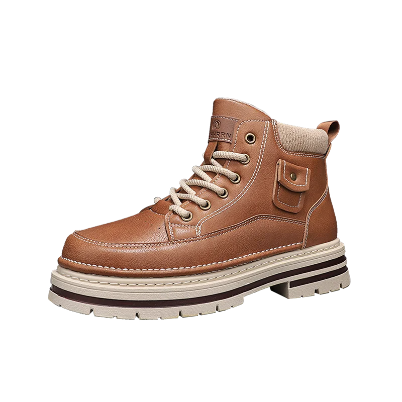 Men’s Casual Boots | High Top Sports-Inspired Ankle Boots | Outdoor Anti-Slip Thick Sole Shoes