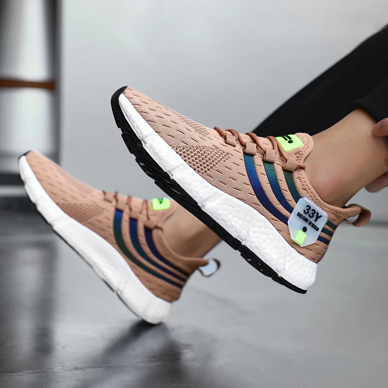 Men’s Casual Mesh Sneakers | Lightweight Breathable Running Shoes | Summer Outdoor Walking & Jogging Sports Footwear