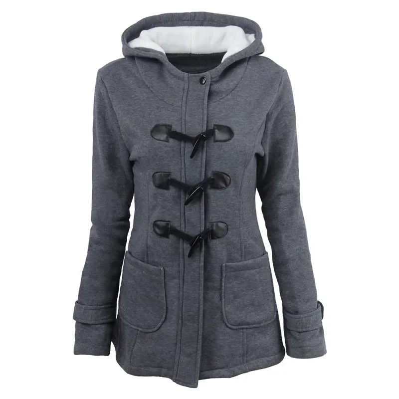 Women Basic Jacket 2025 | Autumn Casual Hooded Zipper Overcoat | Ladies Outwear Coat Casaco Feminino