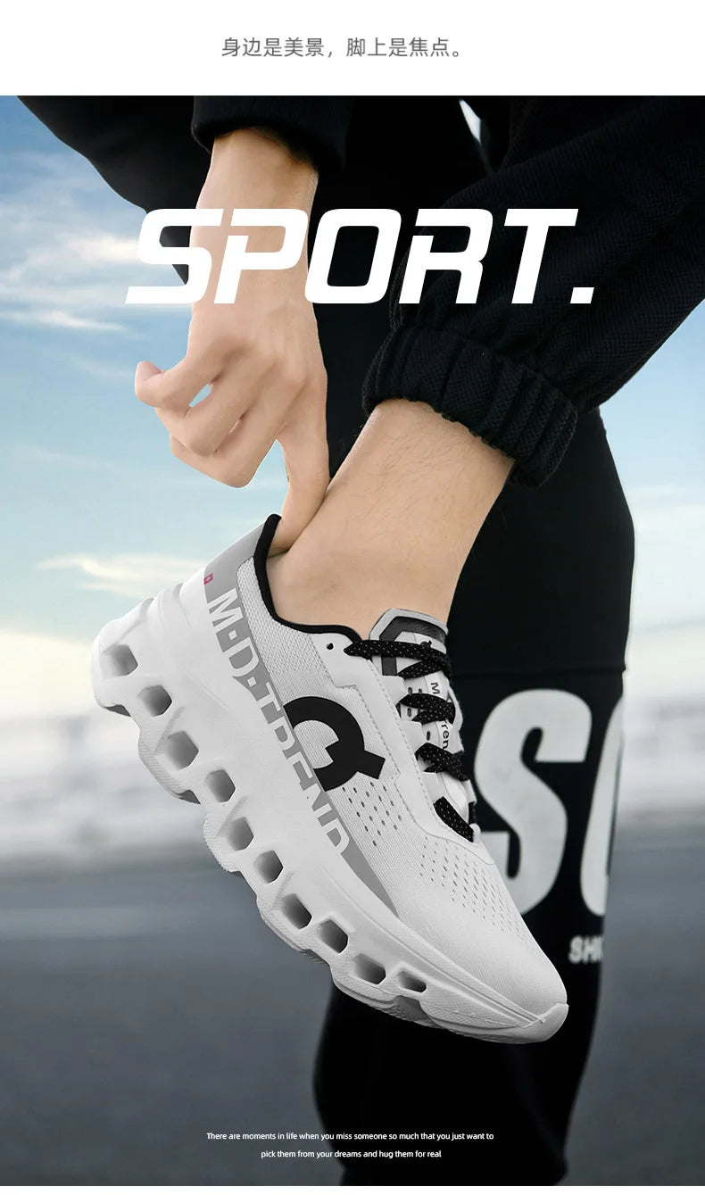 Men's Air Running Sneakers –2025. Breathable Outdoor Marathon & Walking Shoes, Large Size Sports Footwear