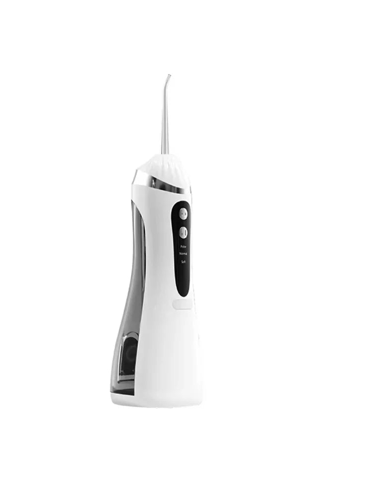 IPX7 Waterproof Rechargeable Electric Tooth Cleaner | High Pressure Pulse Oral Irrigator with 4 Nozzles & 3 Cleaning Modes