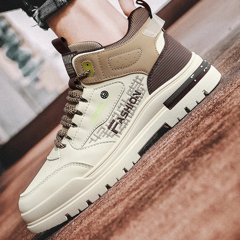 Men Casual Vulcanized Sneakers | Autumn Outdoor Walking Sport Shoes | Soft Sole Comfortable Male Fashion Boot Shoes