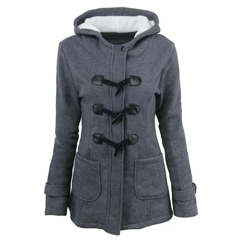 Women Basic Jacket 2025 | Autumn Casual Hooded Zipper Overcoat | Ladies Outwear Coat Casaco Feminino