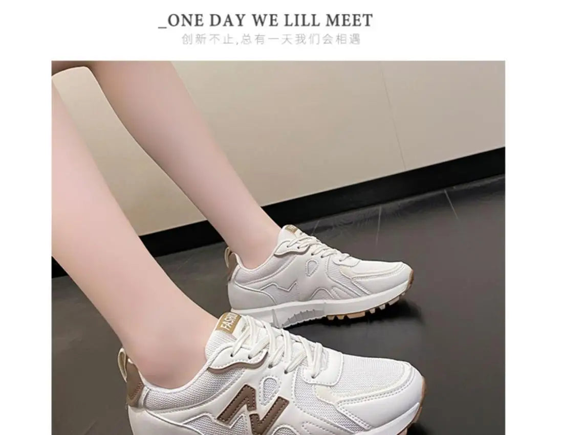 2025 New Style Women’s Sneakers – Lightweight Soft-Soled Non-Slip Casual Running Shoes for Autumn Students & Trendy Fashion