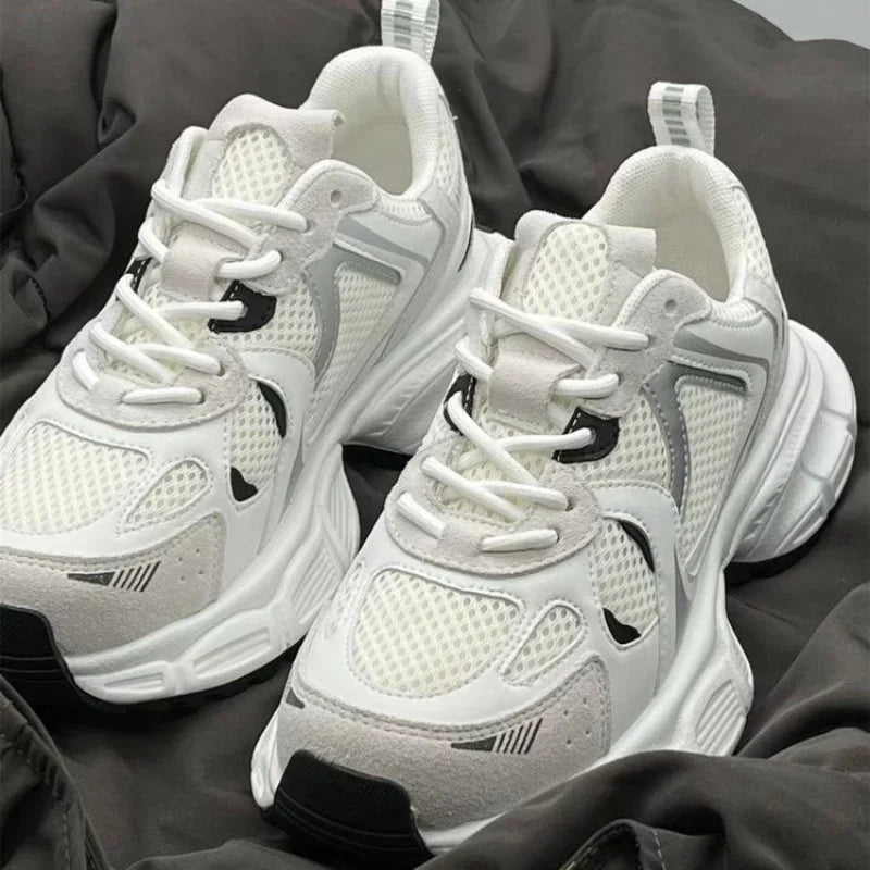 2025 Women’s Mesh Breathable Running Shoes | Casual Sports Sneakers | Lightweight Fitness & Walking Vulcanized Shoes