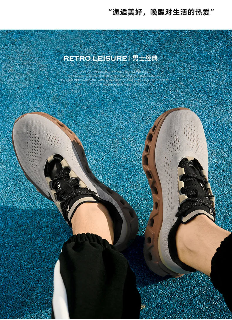 Men's Air Running Sneakers –2025. Breathable Outdoor Marathon & Walking Shoes, Large Size Sports Footwear