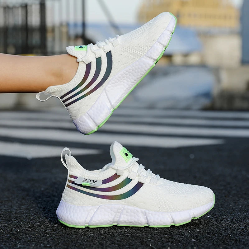 Men’s Casual Mesh Sneakers | Lightweight Breathable Running Shoes | Summer Outdoor Walking & Jogging Sports Footwear