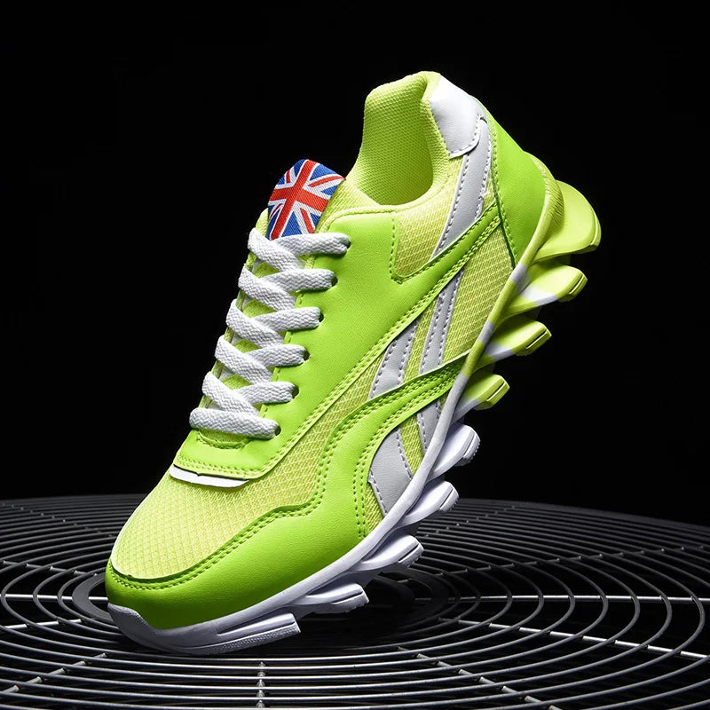 2025 Men's and Women's Fashion Blade Breathable Knitted Casual Shoes – Sports Running & Anti-Slip Tennis Shoes