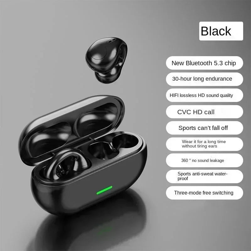 T75 Bone Conduction Wireless Bluetooth 5.3 Headphones | Sports Earphones | HiFi Waterproof TWS Headset