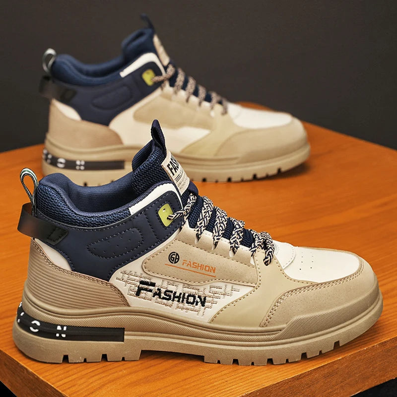 Men Casual Vulcanized Sneakers | Autumn Outdoor Walking Sport Shoes | Soft Sole Comfortable Male Fashion Boot Shoes