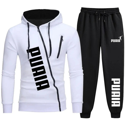 Men’s Two-Piece Tracksuit | Sweatshirt & Pants Sports Set | Autumn Casual Fashion Suit